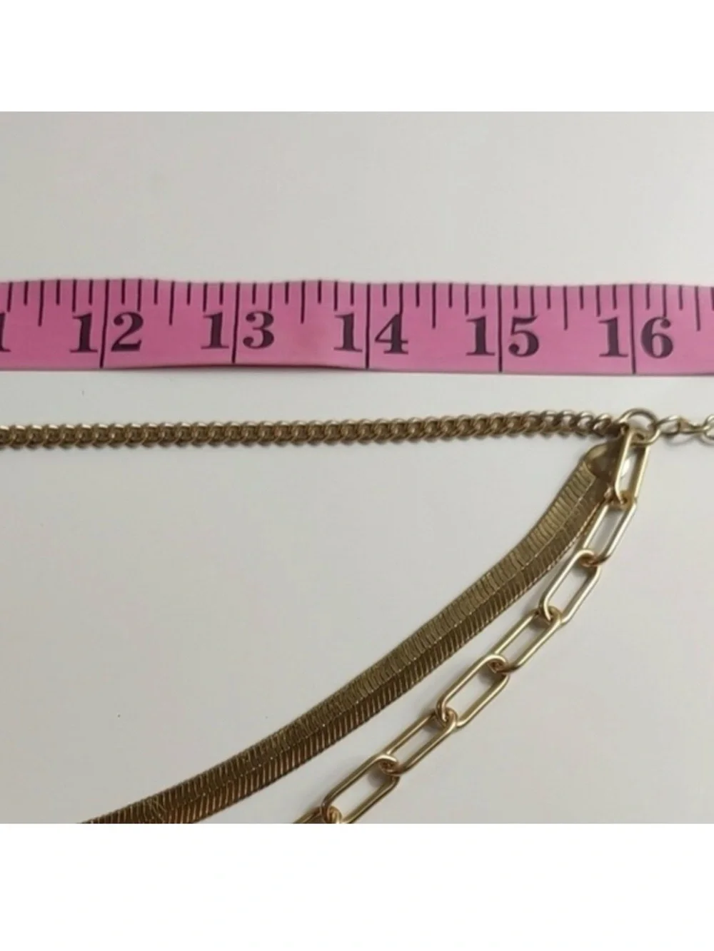 Chico's Gold Layered Chain Necklace Set